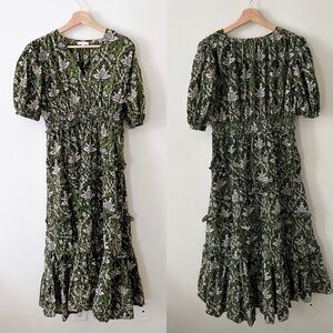 Anna Cate Blockprint Dress Sz M